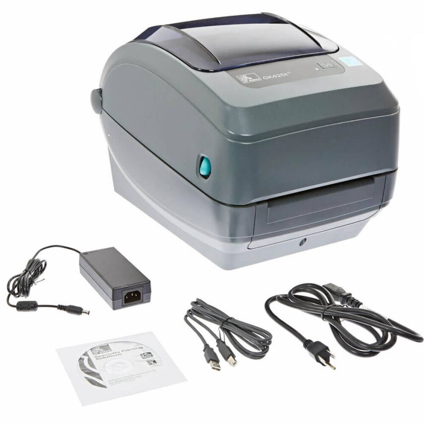 Zebra GK420T USB Termal Transfer Masaüstü Barkod Yazıcı GK42-102520-000 - 4