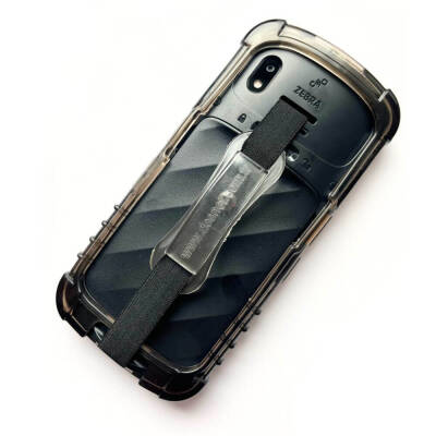 Zebra TC15 El Terminali Özel Tasarım Koruyucu Kauçuk Kılıf + El Kayışı + Kırılmaz Cam Filmi - Zebra Technologies