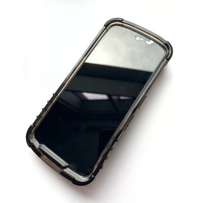 Zebra TC15 El Terminali Özel Tasarım Koruyucu Kauçuk Kılıf + El Kayışı + Kırılmaz Cam Filmi - 2